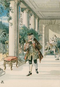 Frederik de Grote (1712-1786) in Rheinberg door Carl Rohling