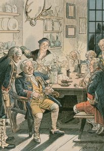 Friedrich Wilhelm I in het Tabakskollegium door Carl Rohling