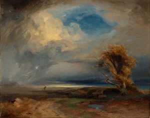 Kosmisch stormlandschap