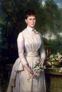 Portret van groothertogin Elizaveta Fyodorovna, 1864-1918, 1885 door Carl Rudolph Sohn
