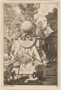 Fantasie van een Antiek Trofee voor Augustus door Carl Schütz