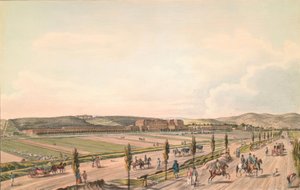 Algemeen uitzicht op het K.K. Slot Schönbrunn door Carl Schütz