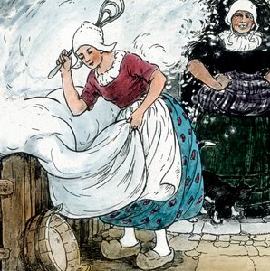 Broers Grimm - Sprookjes - Vrouw Holle, circa 1910