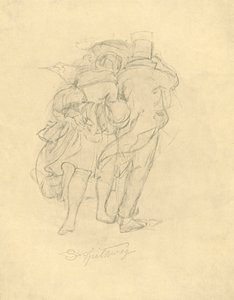 Bei Sturm und Regen door Carl Spitzweg