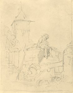 Die Schildwache door Carl Spitzweg