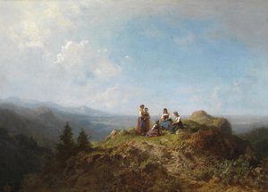 Meisjes op de alm
