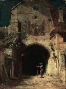 Gapende schildwacht door Carl Spitzweg