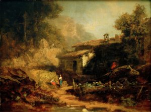 Molen in de Bergen door Carl Spitzweg