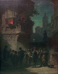 Spaanse serenade door Carl Spitzweg