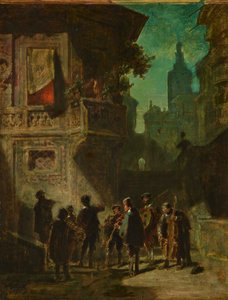 Spaanse serenade uit de Barbier van Sevilla, ca. 1856