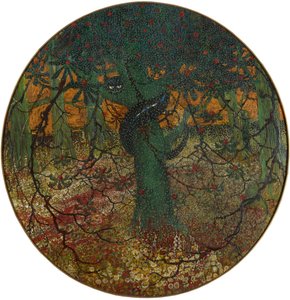 De paradijsboom met slang