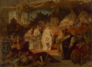 Thusnelda in de triomftocht van Germanicus