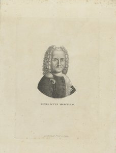 Portret van de componist Benedetto Marcello 1686-1739, ca. 1795