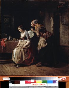 De brief door Carl Wilhelm Hübner