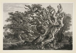 Landschap door Carl Wilhelm Kolbe the elder