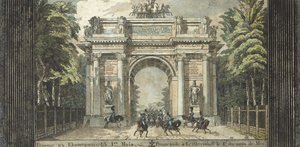 Festival in Catherinehof, 1824-1825 door Carl von Hampeln