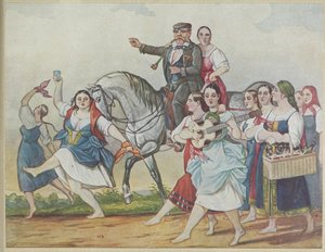 Landheer en zijn Harem door Carl von Hampeln