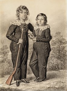 Portret van Alexander en Alexei Dondukov-Korsakov