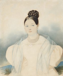 Portret van gravin Ekaterina Alexandrovna Zubova, née Obolenskaya 1811-1843, 1830s