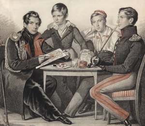 Portret van de Gebroeders Konovnitsyn, 1825
