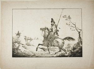 Een Kozak door Carle Vernet