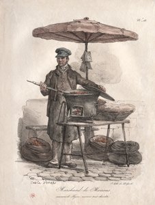 Kastanjeverkoper door Carle Vernet