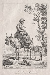 Moederzorg door Carle Vernet
