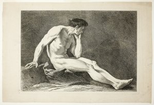 Figuur, uit Six Figures Académiques door Carle van Loo