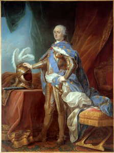 Portret van Lodewijk XV in harnas door Carle van Loo