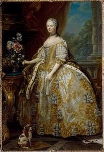 Portret van Mary Lescszinska, koningin van Frankrijk door Carle van Loo