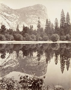 Mirror Lake, Yosemite, ca. 1872, gedrukt ca. 1876 door Carleton E. Watkins.