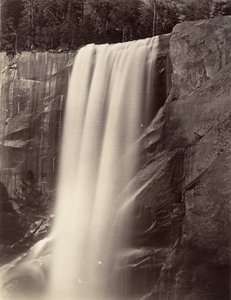 Vernal Falls, 350 voet, Yosemite, ca. 1872, gedrukt ca. 1876 door Carleton E. Watkins.
