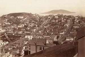 San Francisco, 1864, gedrukt ca. 1876 door Carleton Emmons Watkins