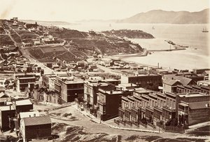 De Gouden Poort, 1868-69, gedrukt ca. 1876 door Carleton Emmons Watkins
