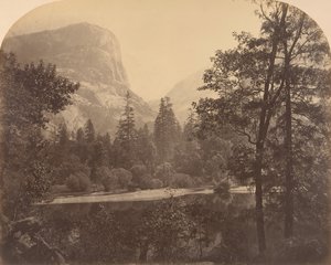 Het meer aan de voet van Half Dome, 1861 door Carleton Emmons Watkins