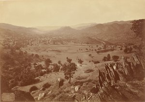 Algemeen overzicht van Tehachapi Loop, S.P.R.R. door Carleton Watkins