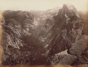[Half Dome vanaf Glacier Point]. door Carleton Watkins