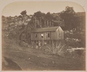 [Molen op Mariposa Creek]. door Carleton Watkins