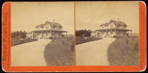 Onbekende residentie, waarschijnlijk in Californië door Carleton Watkins