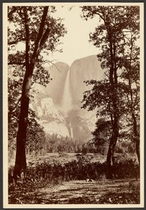 Yosemite watervallen door Carleton Watkins