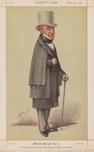 Vanity Fair: Mannen van de Dag Nr. 14 "Een Trouwe Vriend, een Eminente Geleerde, en de Beste Mogelijke President" door Carlo (Ape) Pellegrini