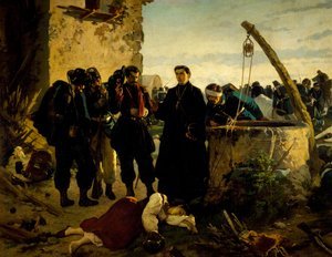 Anna Cuminello dood gevonden dagen na de slag bij San Martino in 1859, door Carlo Ademollo door Carlo Ademollo