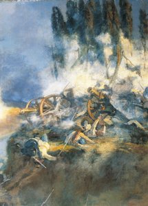 Tweede Onafhankelijkheidsoorlog - De Slag bij San Martino, 24 juni 1859 door Carlo Ademollo