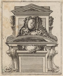 Architectonisch motief met een figuur