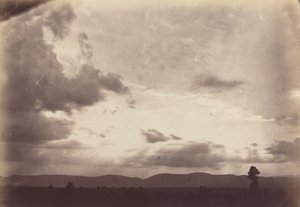 Wolkstudie, Romeinse Campagna door Carlo Baldassare Simelli