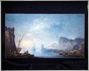 Kustlandschap door Carlo Bonaria or Bonavia