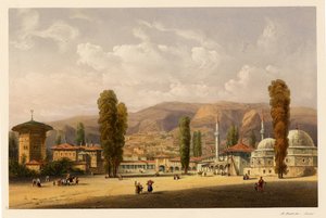 Het paleis van de Khans van Bakhchisaray door Carlo Bossoli