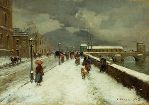 Een stormachtige winterdag door Carlo Brancaccio