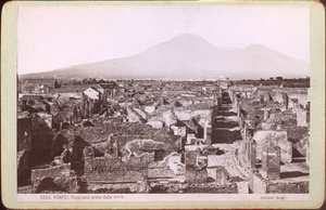 Panorama van Pompeii, ca 1880 (foto)