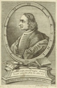 Afgebeelde persoon:  Giuseppe Tartini door Carlo Calcinotto